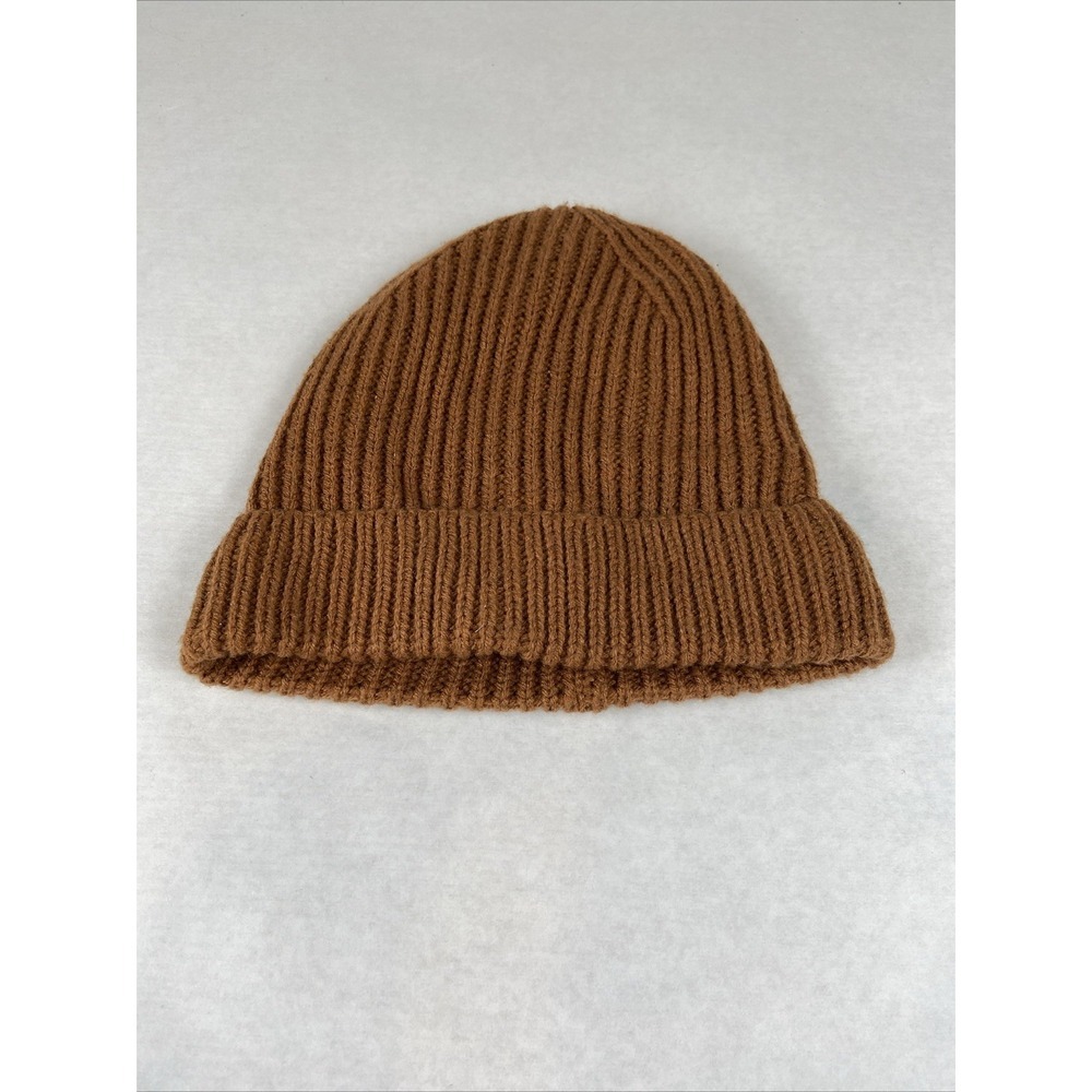 ZARA Boy brown knit Beanie hat, one size fits most